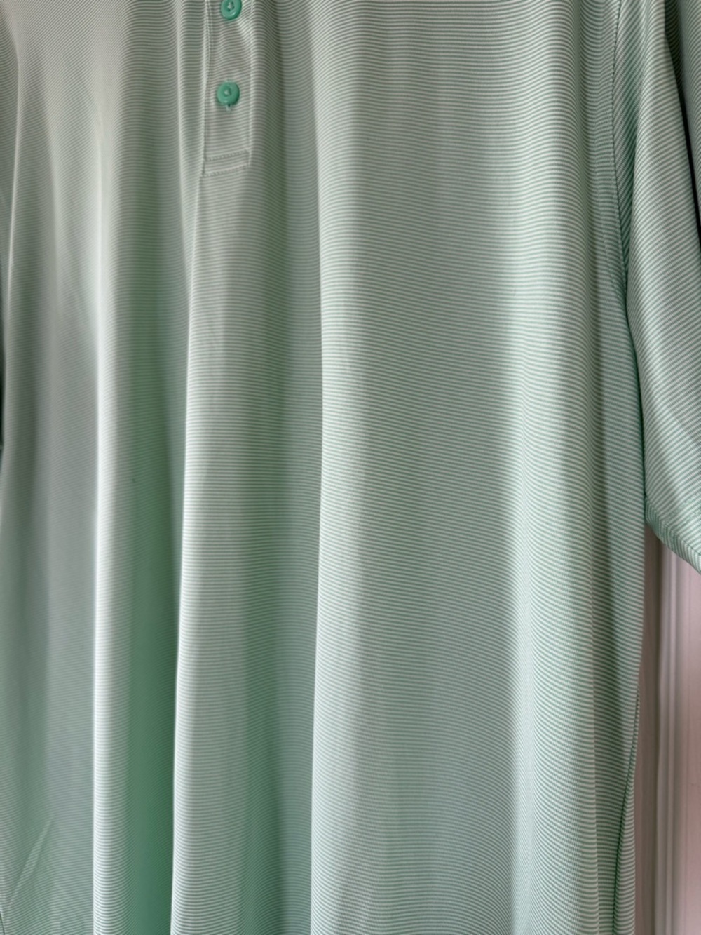 Men’s Callaway Mint Green Small Stripe Golf Polo Size XXL - Picture 4 of 11